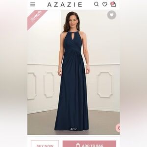 Azazie Camden Navy Mother of the Bride Dress